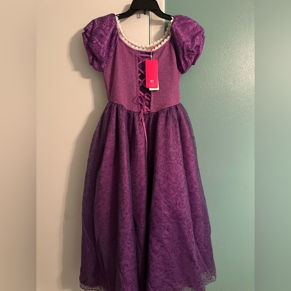 Rapunzel purple sparkling dress for 10year old or size 14/16 girl